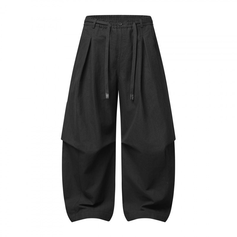 Unisex Weite Lagenhose mit ballonförmiger Silhouette, hoher Leibhöhe und Kordelzug Shop Nory
