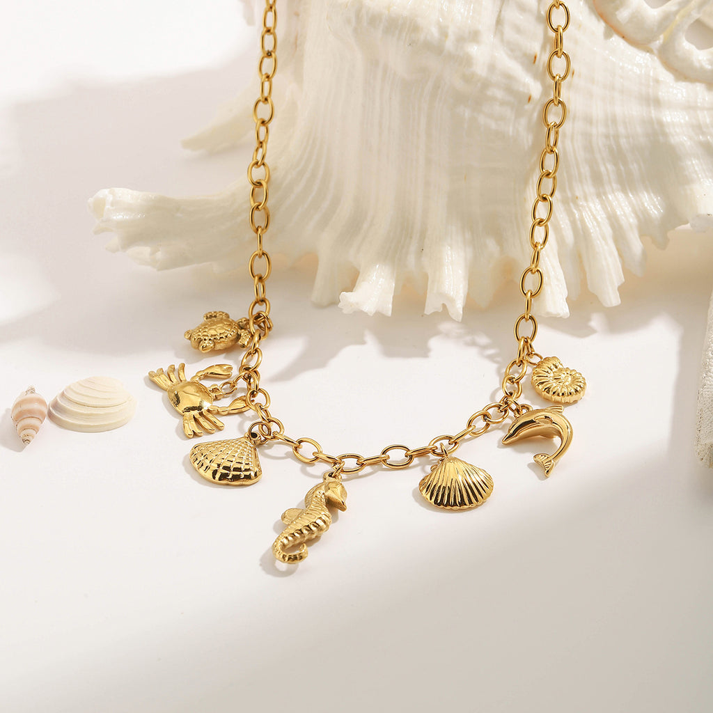 Damen Kette mit maritimem Anhängermotiv und hypoallergener Edelstahlverarbeitung Shop Nory