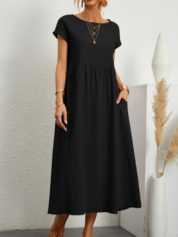 Damen Maxikleid aus leichtem, luftdurchlässigem Stoff