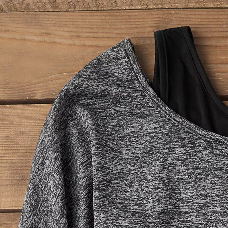 Damen Lässiger schulterfreier Feinstrickpullover mit Lagenoptik und asymmetrischem Saum Shop Nory
