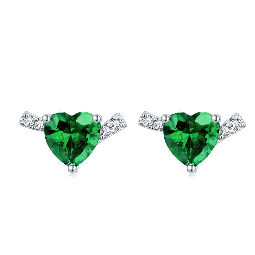 Damen Halskette mit Herzanhänger und funkelnden Zirkonia-Details Shop Nory