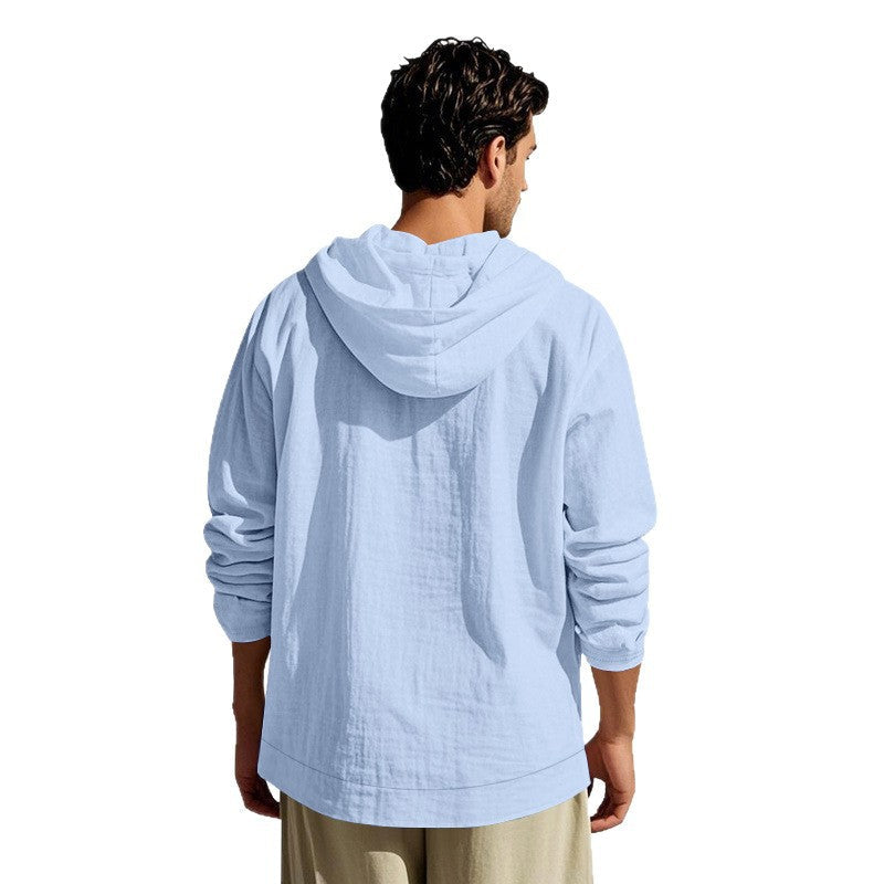 Herren lässige Sommerjacke mit Kapuze