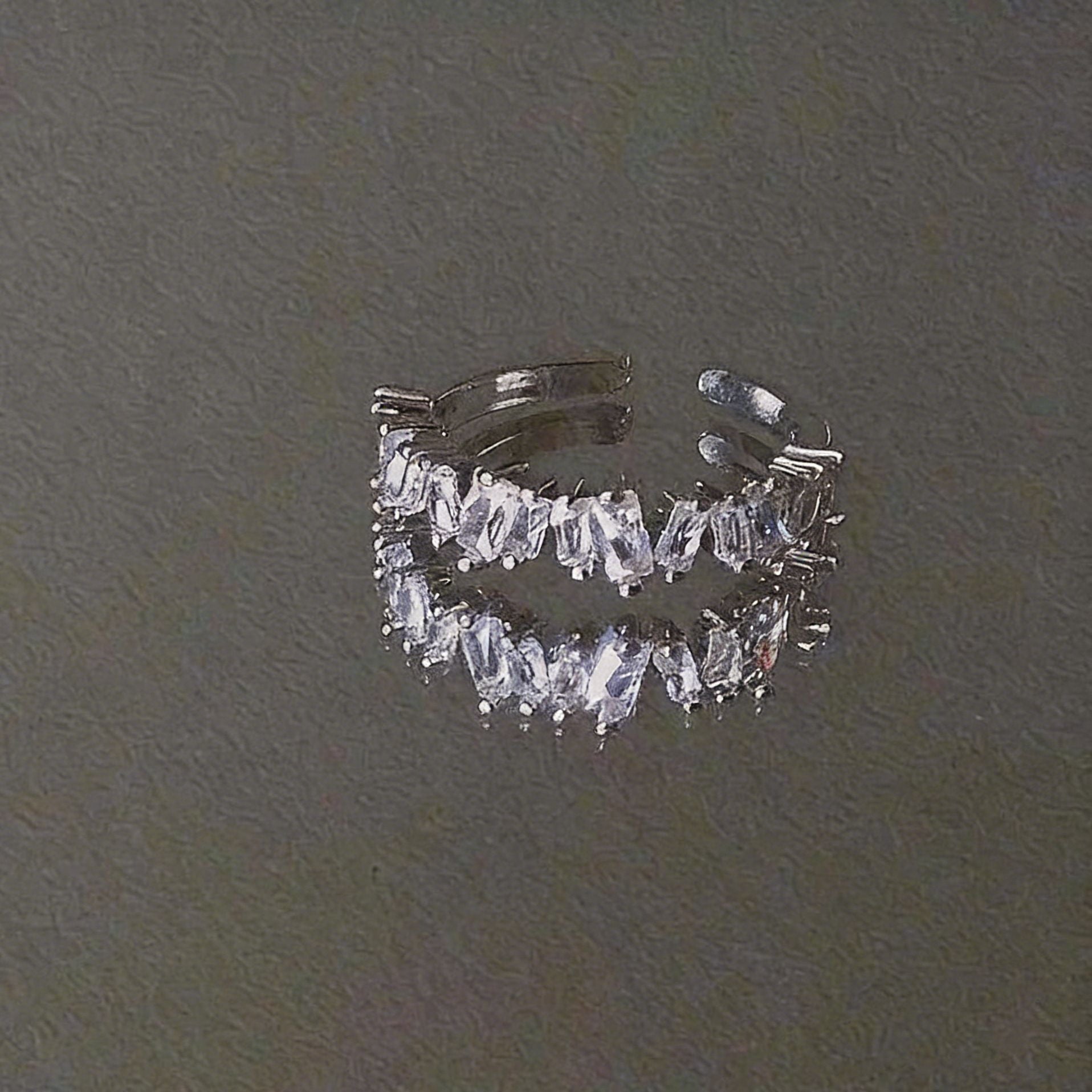 Damen Offener Ring mit funkelnden Kristallen Shop Nory