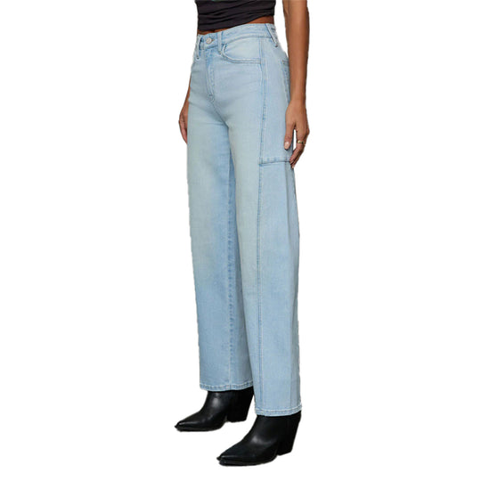 Damen High-Waist Jeans in weiter Beinform mit seitlicher Tasche Shop Nory
