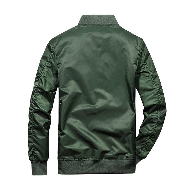 Herren Bomberjacke im Aviator-Utility-Stil mit Ärmeltasche und verstärkten Rippbündchen Shop Nory