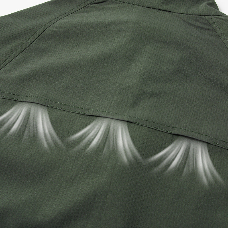 Herren leichte Outdoor-Jacke mit hohem Kragen Shop Nory