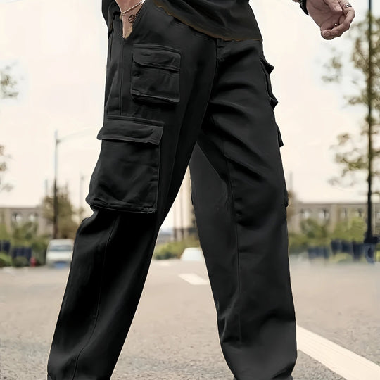 Herren Utility-Cargohose mit mehreren Klapp- und Reißverschlusstaschen Shop Nory