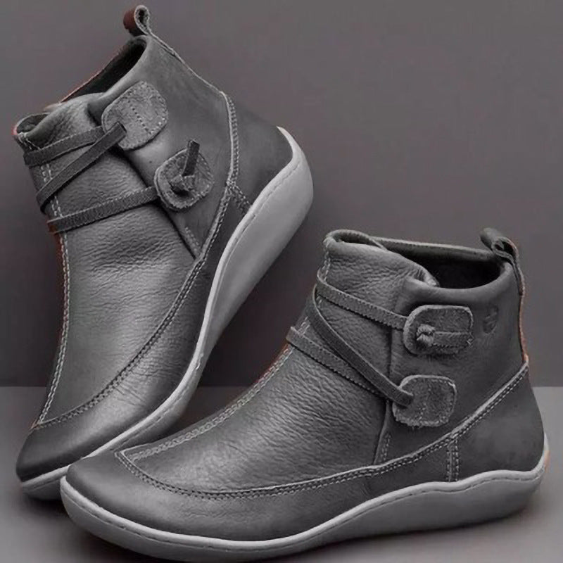 Damen Elegante stiefeletten mit praktischem Schnallen-Design