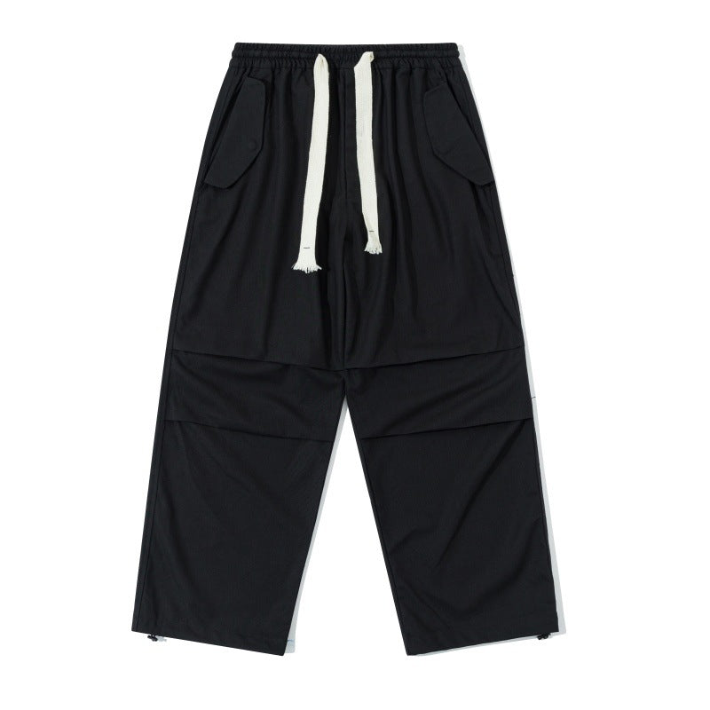 Unisex Weite Utility-Cargohose mit elastischem Bund, Kordelzug und verstellbarem Saum Shop Nory