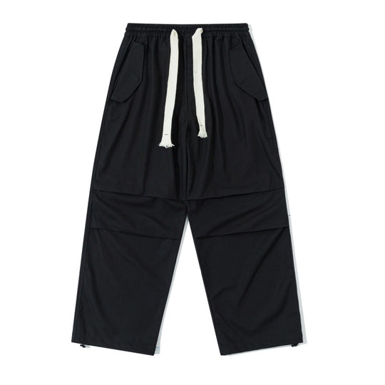 Unisex Weite Utility-Cargohose mit elastischem Bund, Kordelzug und verstellbarem Saum Shop Nory
