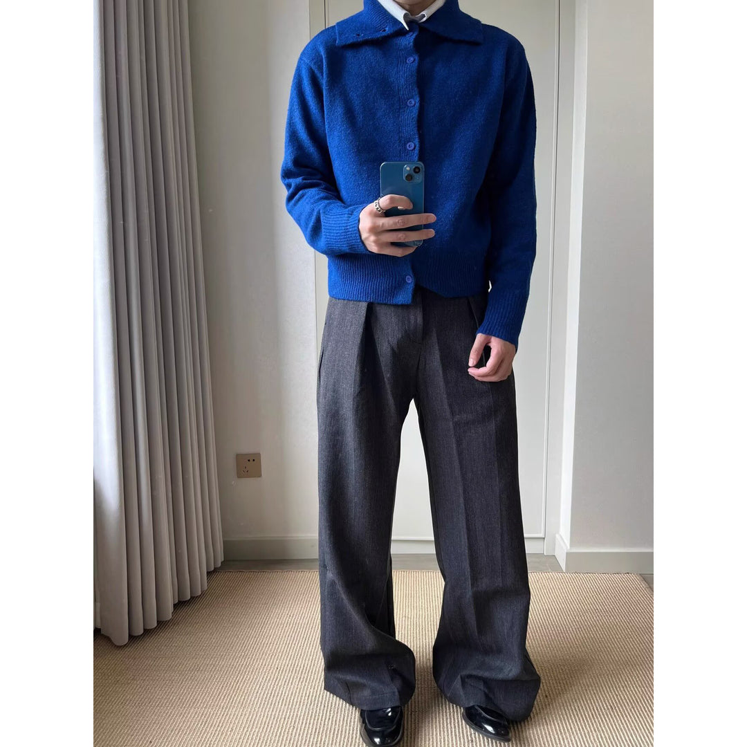 Herren Modische Strickjacke mit eleganter Knopfleiste Shop Nory