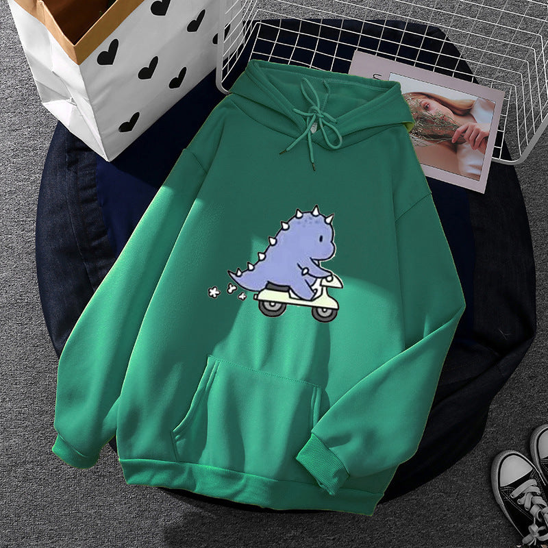 Damen nan Kapuzenpullover im Relaxed-Fit mit botanischer Frucht-Illustration und Kängurutasche Shop Nory