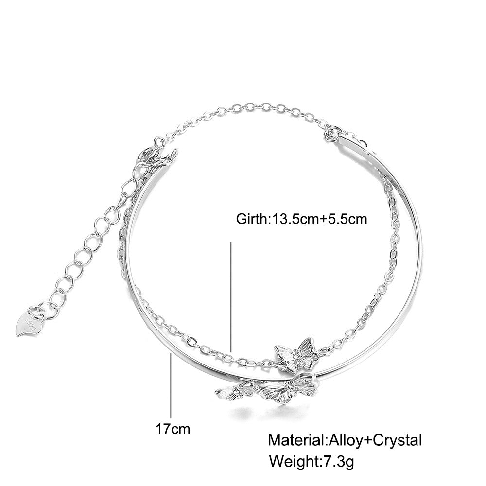 Damen-Armbänder mit verspieltem Schmetterlingsdesign und zarten Kettendetails Shop Nory