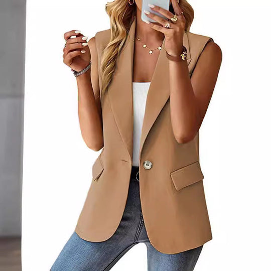 Damen ärmelloses Blazer