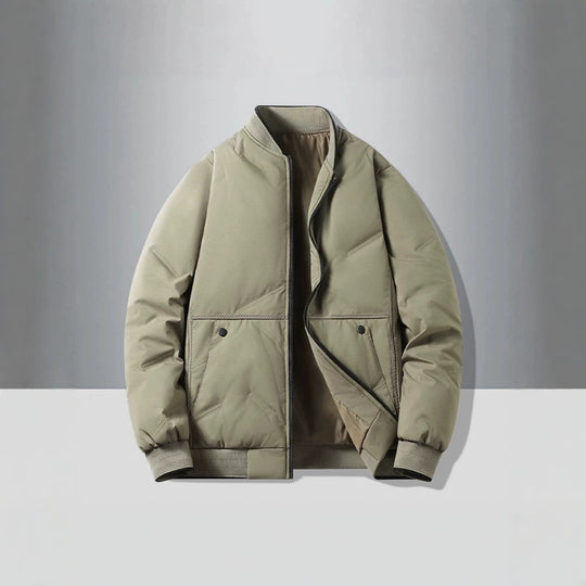 Herren Gepolsterte Thermo-Bomberjacke mit Stehkragen, Reißverschluss & isolierender Wattierung Shop Nory