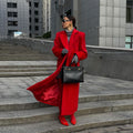 Damen Elegante Mantel mit Oversized-Schnitt und schickem Revers