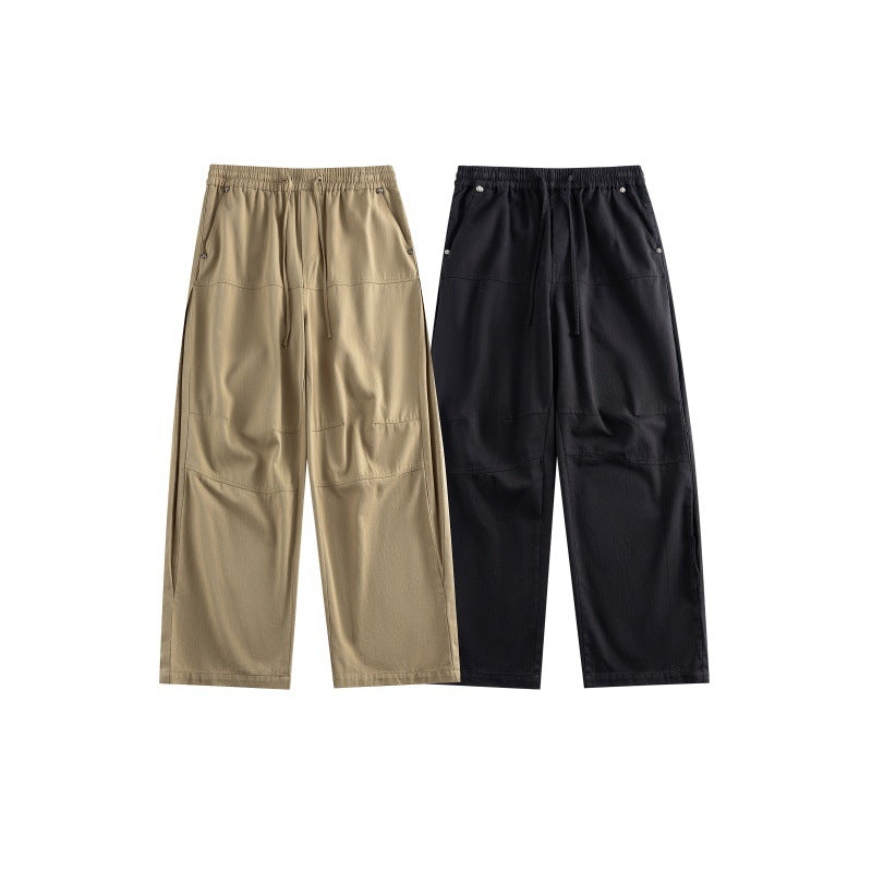 Damen Weite Culotte-Hose im Utility-Stil mit elastischem Bund, Tunnelzug und aufgesetzten Taschen Shop Nory