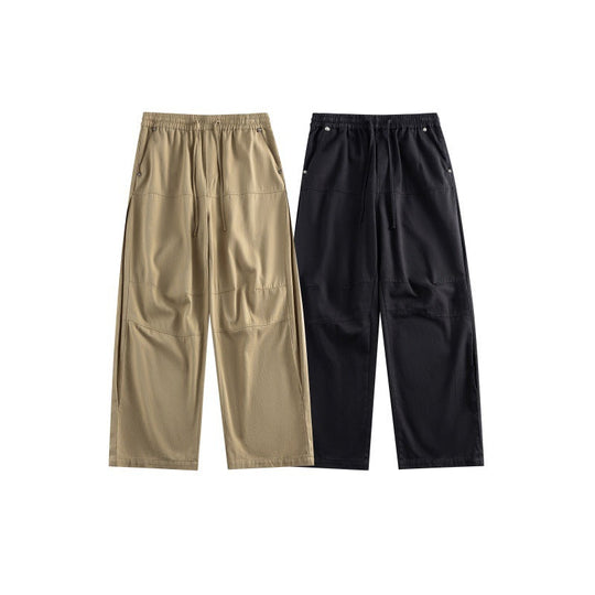Damen Weite Culotte-Hose im Utility-Stil mit elastischem Bund, Tunnelzug und aufgesetzten Taschen Shop Nory