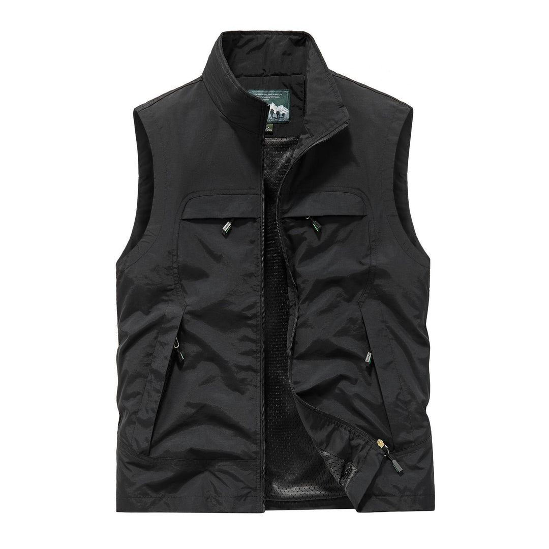 Herren Atmungsaktive Photografen-Utility‑Weste mit Mesh‑Innenfutter und Mehrfach‑Taschen Shop Nory