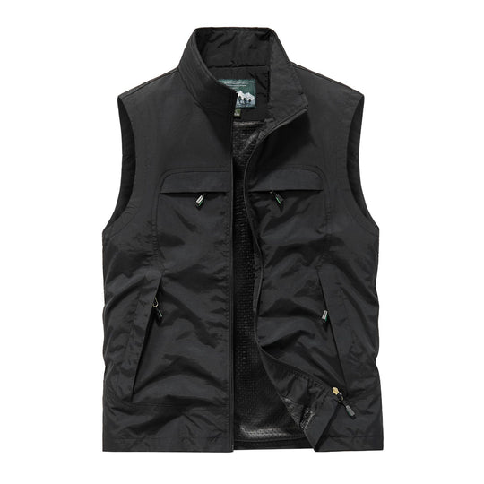 Herren Atmungsaktive Photografen-Utility‑Weste mit Mesh‑Innenfutter und Mehrfach‑Taschen Shop Nory