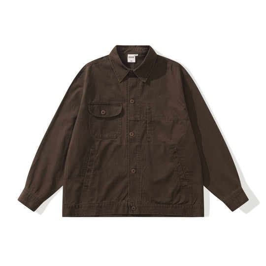 Herren Boxy-Canvas Utility-Blousonjacke mit großen Pattentaschen Shop Nory
