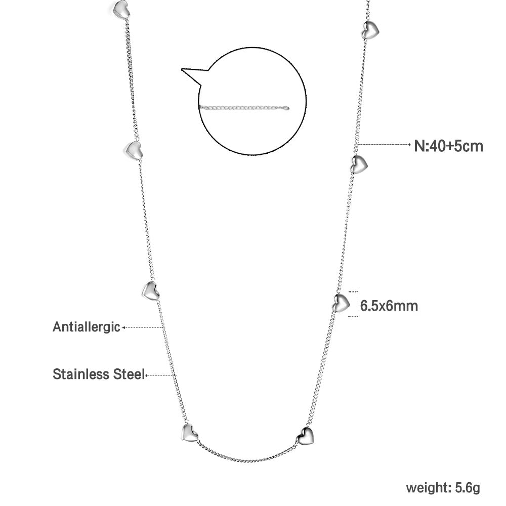 Damen Herzförmige Edelstahl Ohrstecker Shop Nory 1783008980