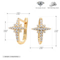 Damen Ohrhänger im stilvollen Kreuz-Design aus hochwertigem 925 Sterling Silber und funkelnden Zirkonia Shop Nory