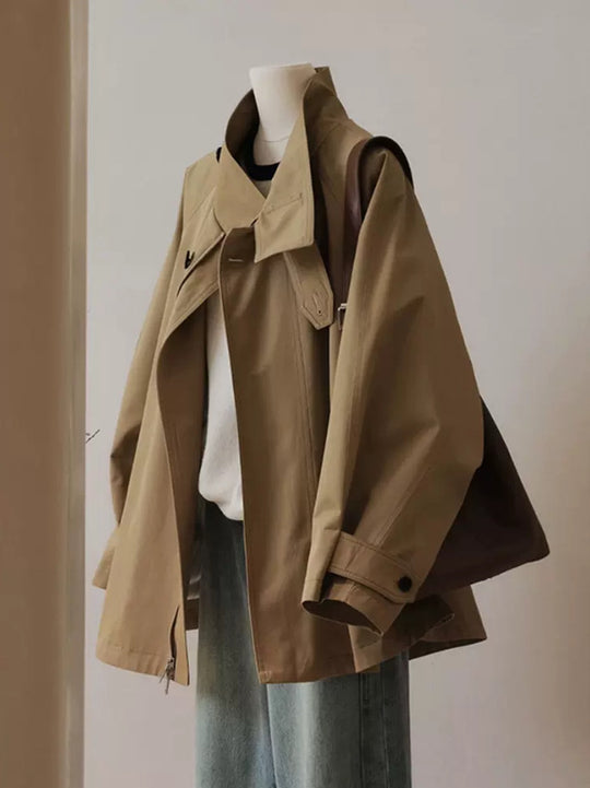 Damen Lässige, übergroße Utility-Jacke Shop Nory