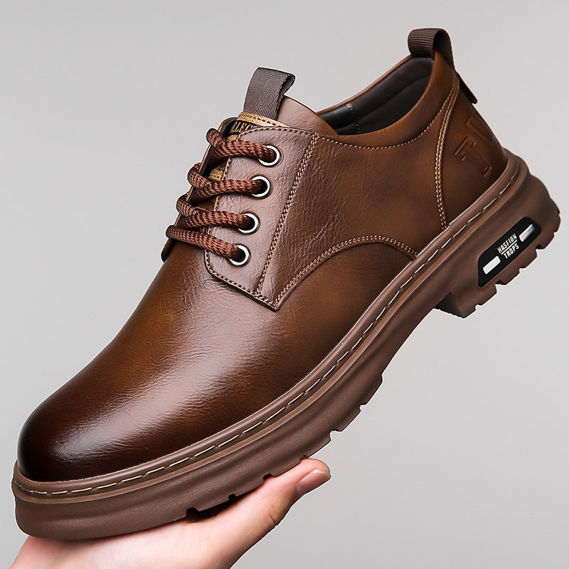 Herren Premium-Lederschnürschuhe mit ergonomischer Fußbett