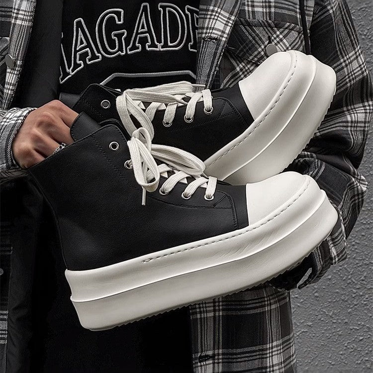 Unisex High-Top Plateausneaker aus Leder mit sculpted Plateau-Sohle Shop Nory