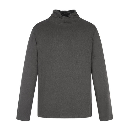Herren Langarmshirt mit weitem Stehkragen aus softem Jersey Shop Nory