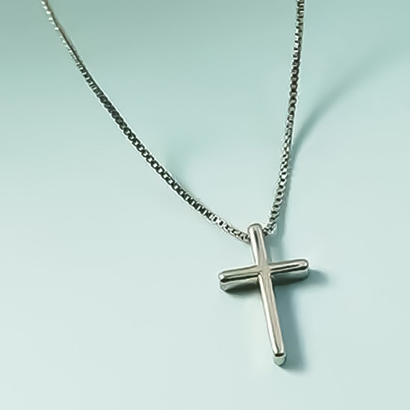 Damen Halskette mit elegantem Kreuzanhänger aus hochwertigem Edelstahl Shop Nory
