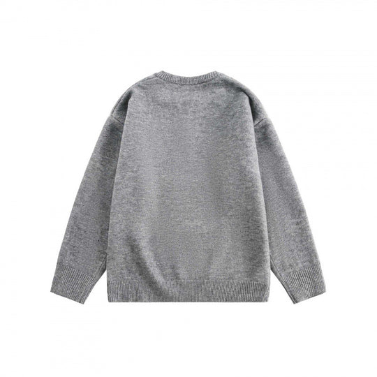 Unisex Boxy-Feinstrickpullover mit halber Henley‑Öffnung, Rundhals und gerippten Abschlüssen Shop Nory