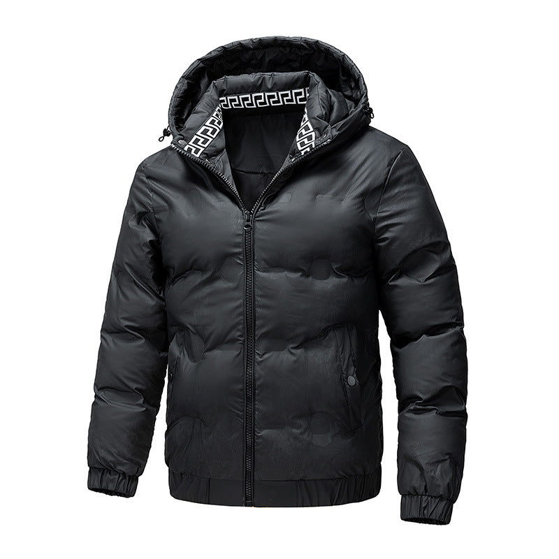Herren Wattierte Wintersteppjacke mit Kapuze und winddichter Thermoisolierung Shop Nory
