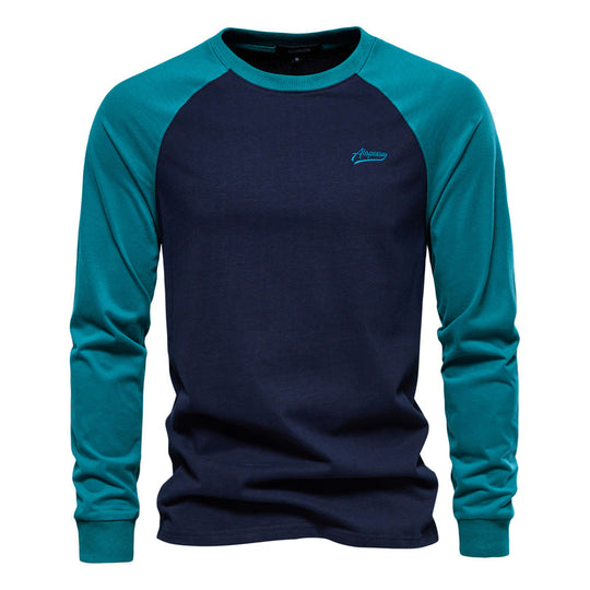 Herren Langarmshirt mit markantem Raglan-Design