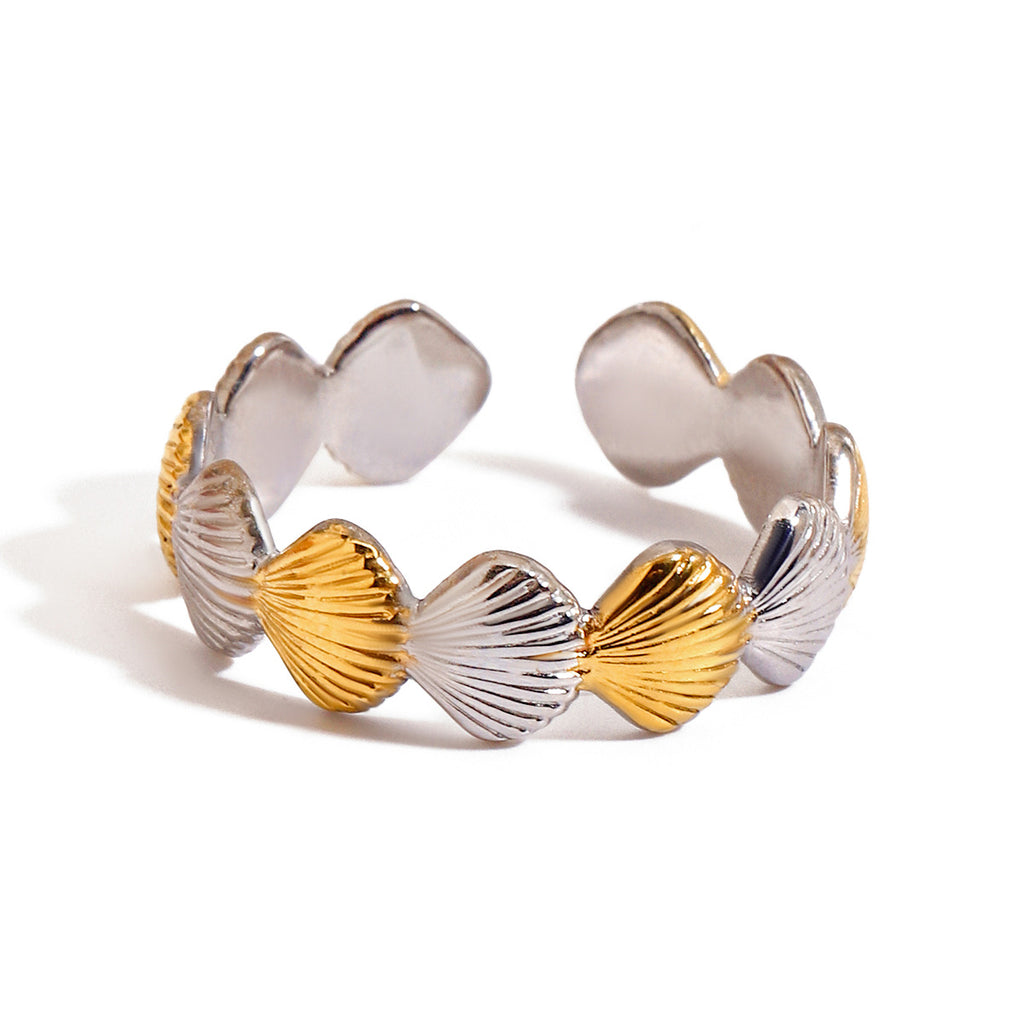 Damen Offenes Armband mit muschelförmigem Design und hypoallergenen Eigenschaften Shop Nory