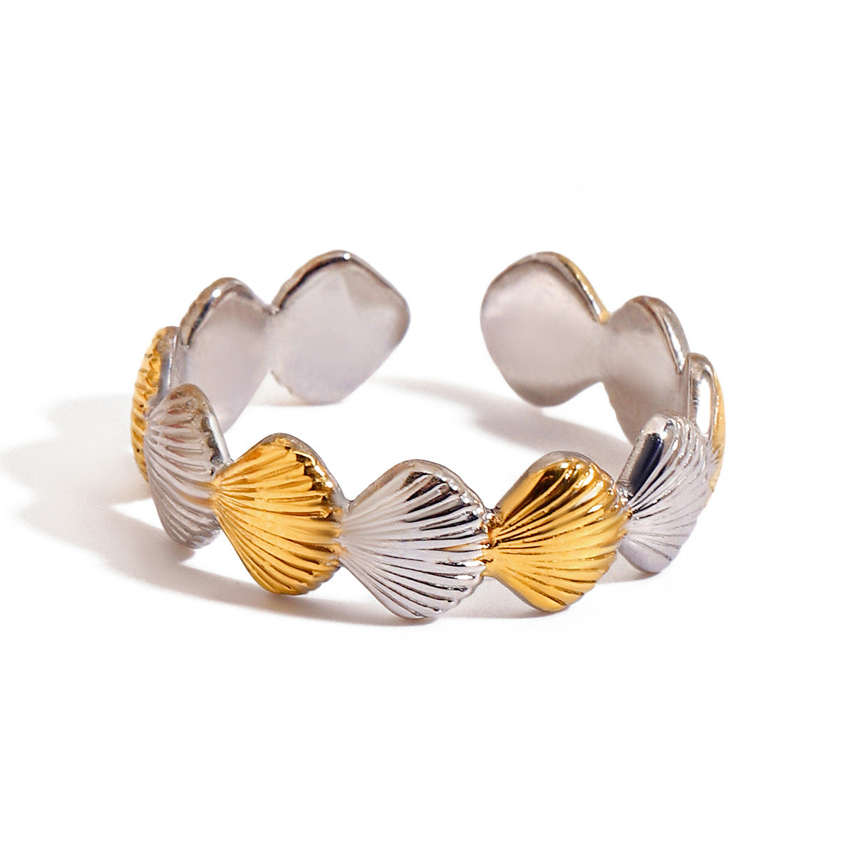 Damen Offenes Armband mit muschelförmigem Design und hypoallergenen Eigenschaften Shop Nory