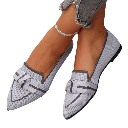 Damen elegante Slipper mit modischem Schleifen-Detail