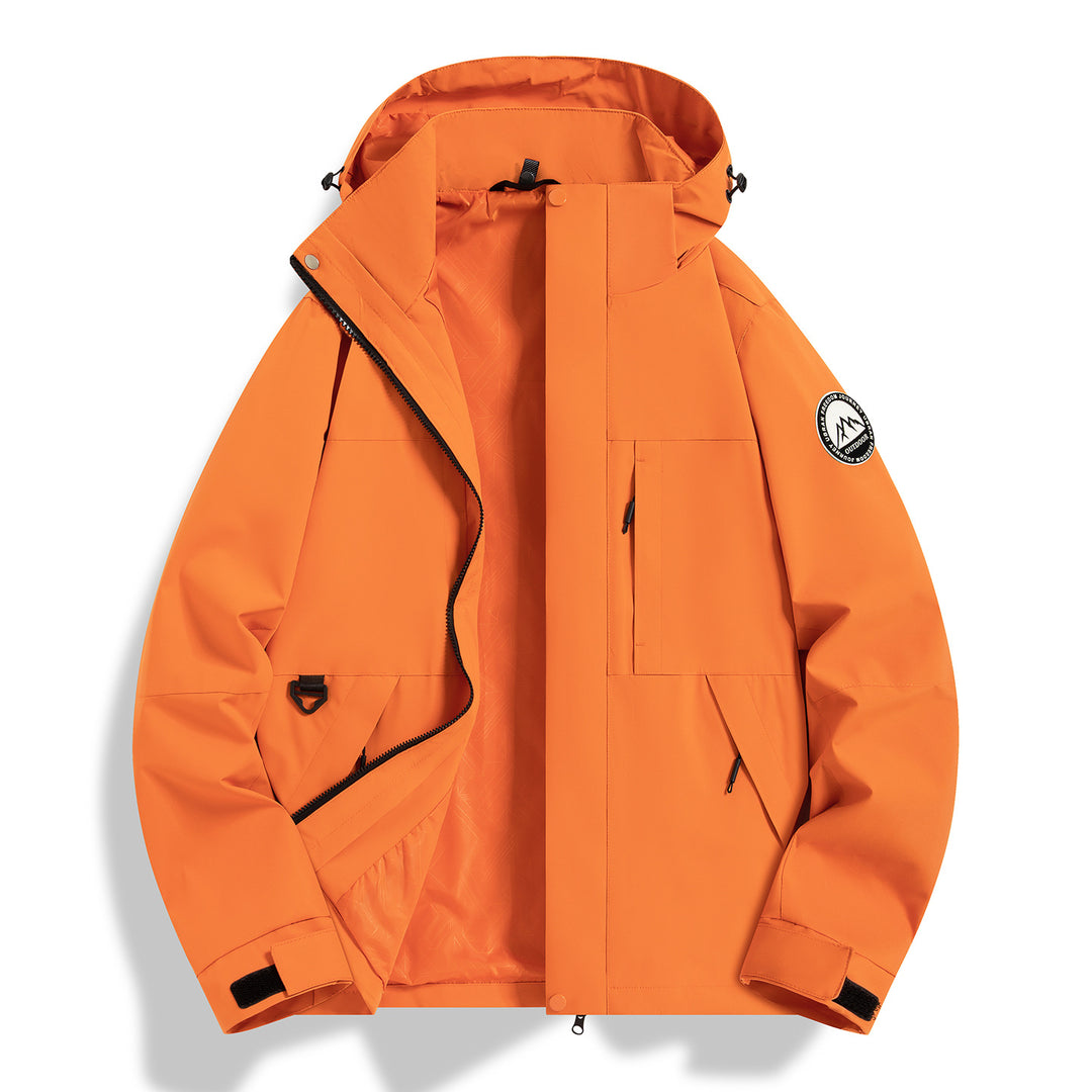 Damen Wasserfeste technische Kapuzenjacke mit verschweißten Nähten und verstellbaren Bündchen Shop Nory