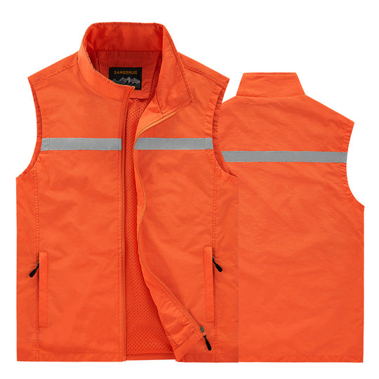 Herren Reflektierende Arbeits- und Sicherheitsweste mit leichtem Netzfutter Shop Nory