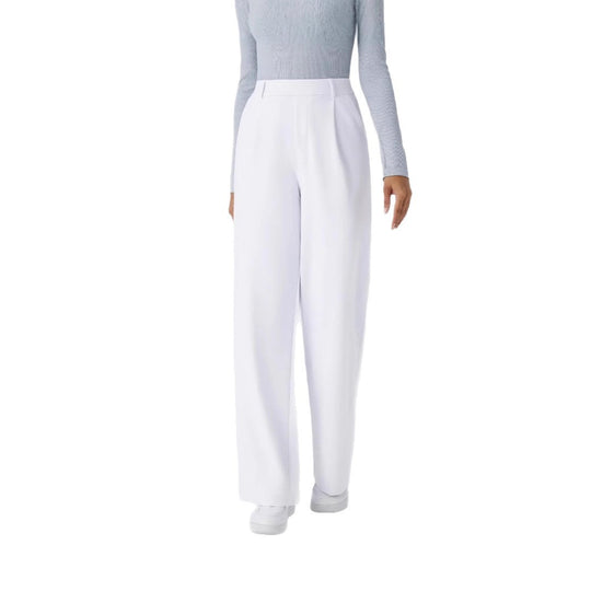 Damen Elegante High‑Waist Palazzo‑Hose mit vorderen Bundfalten und Eingrifftaschen Shop Nory