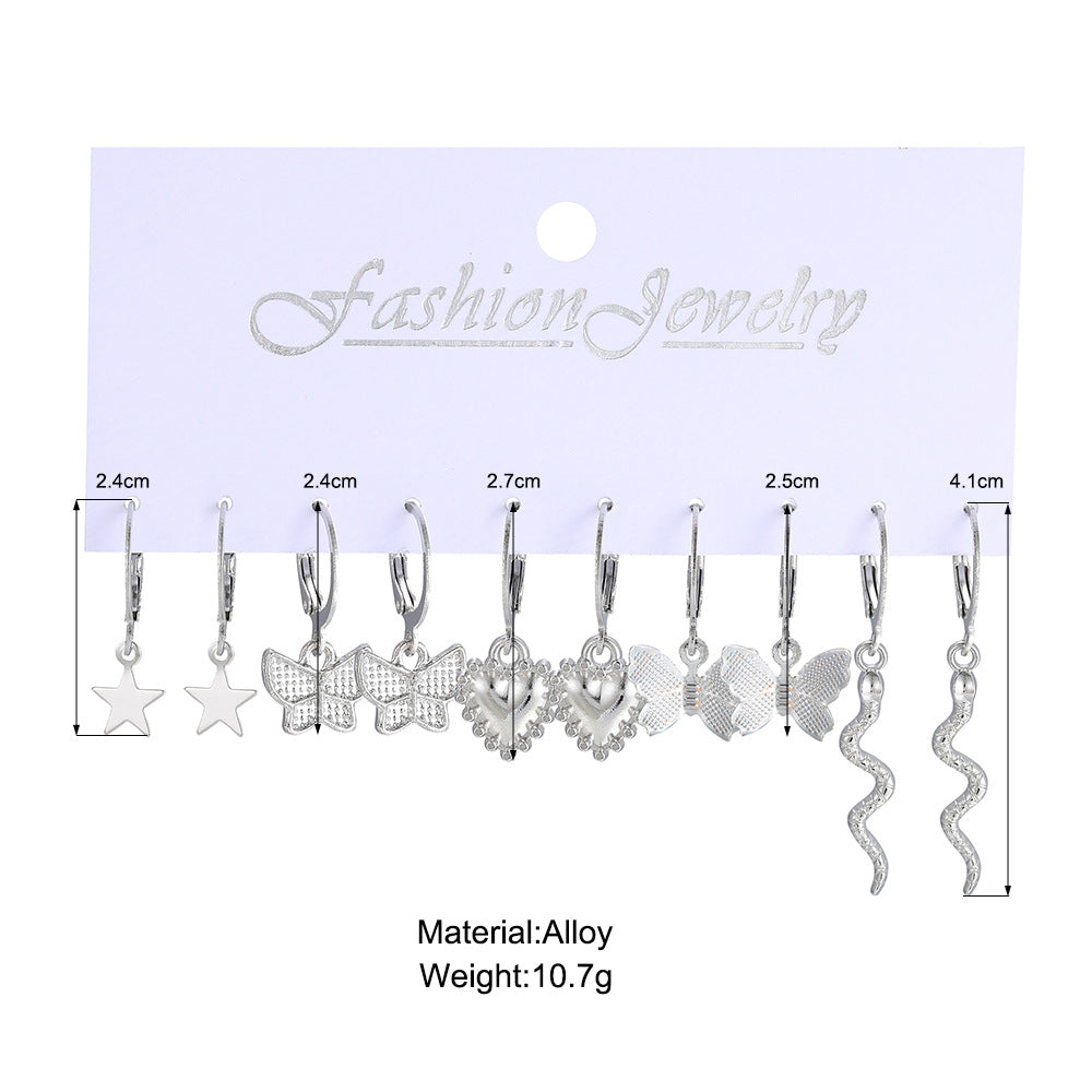 Damen Ohrringe Set mit verspielten Designs und funkelnden Details Shop Nory