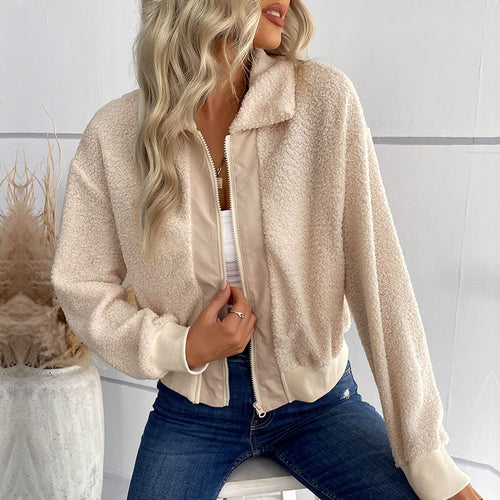 Damen Kuschelige Fleece-Jacke Shop Nory