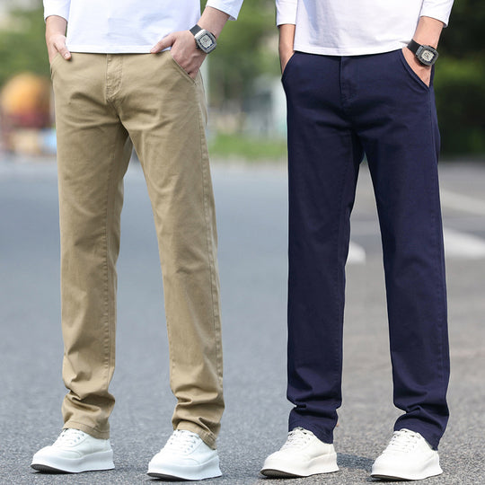 Herren Slim Fit Stretch-Hose mit elastischem Bund und geradem Bein Shop Nory