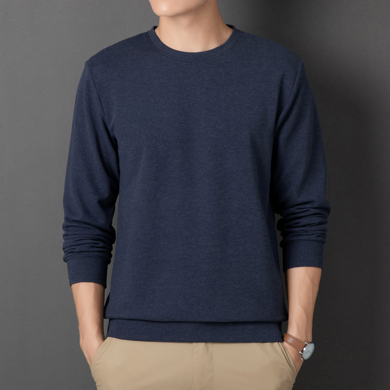 Herren Feines Rundhals-Sweatshirt aus Baumwollmix mit Regular-Fit und Rippbündchen Shop Nory