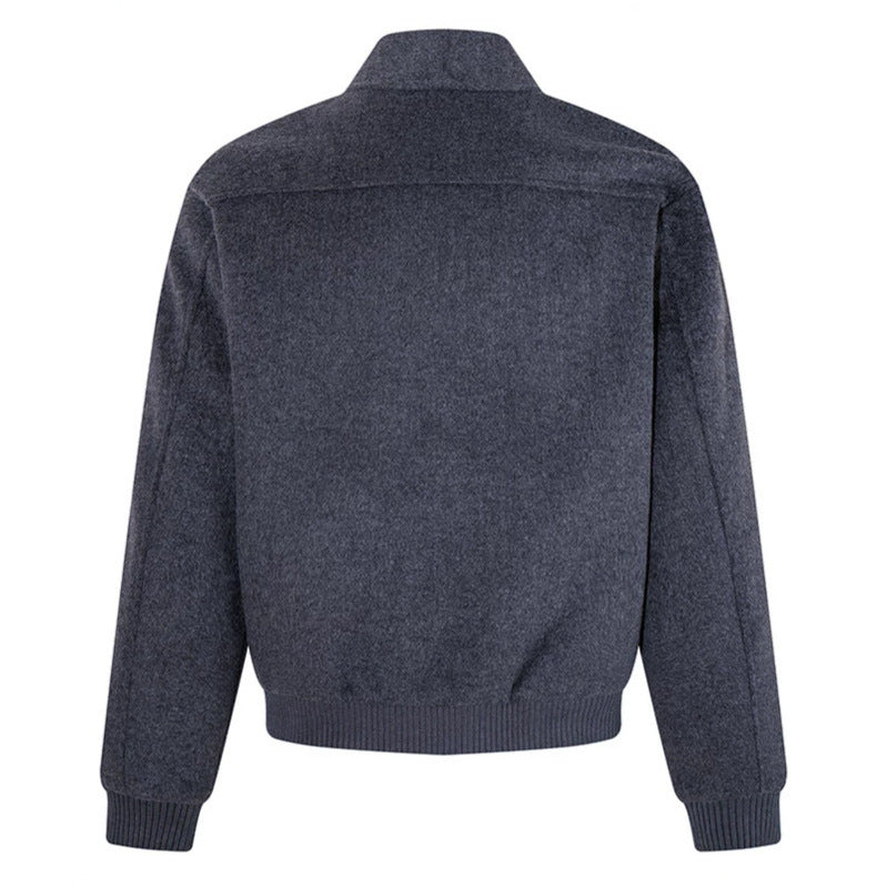 Damen Kurz geschnittene Bomberjacke mit verdecktem Reißverschluss und Rippbündchen Shop Nory