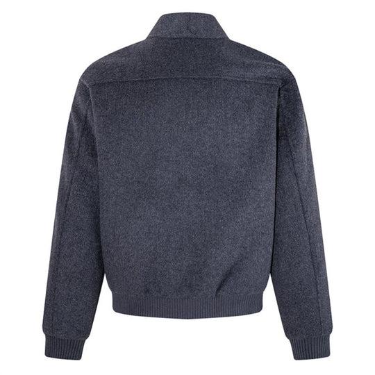 Damen Kurz geschnittene Bomberjacke mit verdecktem Reißverschluss und Rippbündchen Shop Nory