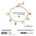 Damen Armband mit funkelnden Herzanhängern und hypoallergener Edelstahlverarbeitung Shop Nory
