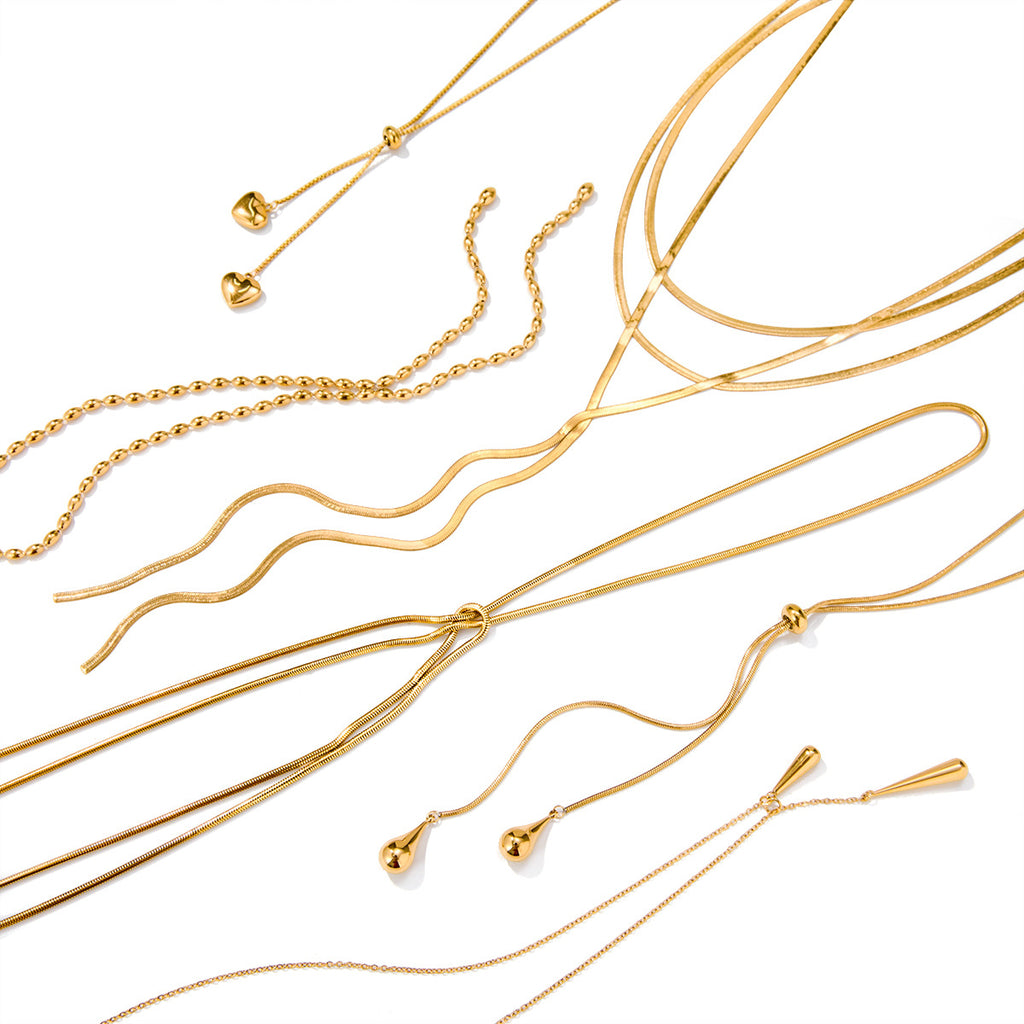 Damen mehrlagige Halskette mit anpassbarem Design und hypoallergenen Eigenschaften Shop Nory