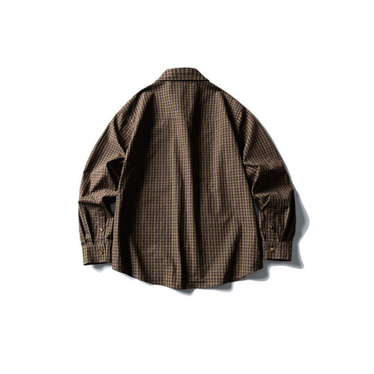 Herren Overshirt im Karomuster mit Fronttaschen und Druckknopfleiste Shop Nory